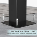 LVUYOYO Outdoor Louvered Pergola 10' x 10', Patio Aluminum Pergola with Adjustable Roof, Metal Gazebo for Backyard, Garden, Deck(Black)