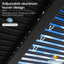 LVUYOYO Outdoor Louvered Pergola 10' x 13', Aluminum Patio Pergola with Adjustable Roof, Sun Shade Shelter Metal Gazebo for Backyard, Garden, Deck(Black)