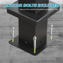 LVUYOYO Outdoor Louvered Pergola 10' x 13', Aluminum Pergola with Adjustable Roof, Waterproof Metal Gazebo with Curtains and Netting for Patio, Backyard, Garden, Deck (Black)