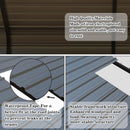 10x20 FT Metal Carport Heavy Duty with Galvanized Steel Roof & Frame, All-Weather Portable Car Garage Canopy Shelter for Cars, Safe Boat Cover Car Ports for Yard