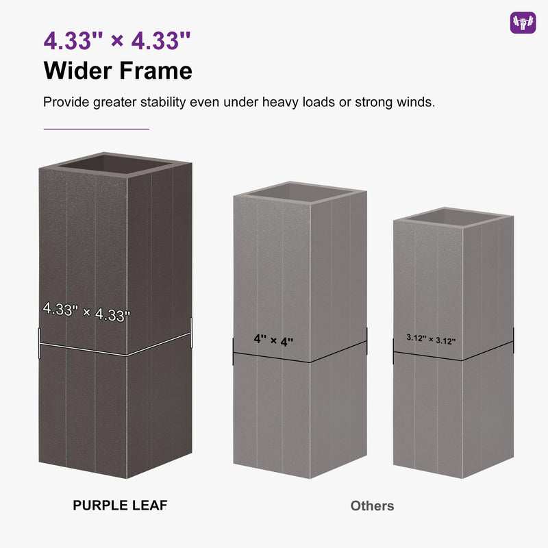 PURPLE LEAF Louvered Pergola 11' × 15' Outdoor Hardtop Gazebo Sun Shade with Adjustable Canopy Patio Aluminum Retractable Roof for Outside Deck Backyard Pavilion