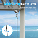 Domi Louvered Pergola 10' x 10' Outdoor Aluminum Pergola with Adjustable Roof, Aluminum Frame, Efficient Drainage System for Patio, Deck, Garden, White