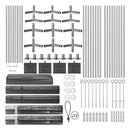 Towallmark Carport, Heavy Duty 12FT X 20FT Carport Canopy, with 4 Load-Bearing Sandbags, Roll Up Mesh Window, Pe Waterproof Canopy, Reinforced Steel Pipes 1.3mm Tube Wall Thickness for Cars, Truck