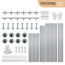 JY QAQA Carport, 12x20 FT Heavy Duty Carport with Removable Side Walls and Doors, Portable Garage with Roll-Up Window and Sandbags, Car Canopy with All-Season Tarp for Cars, Trucks, Boats, White