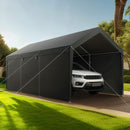 VEVOR 12x20 FT Heavy Duty Carport, Portable Car Canopy with Removable Sidewalls and Door, Outdoor Car Shelter, UV-Resistant, Water-Resistant, All-Season Car Shelter for Cars, Boats, and Equipment