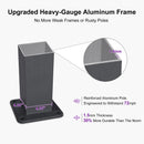 PURPLE LEAF Louvered Pergola 12' x 14' Outdoor Aluminum Pergola with Hidden Drainage System and White Adjustable Sun Shade Roof Patio Hardtop Large Pergolas for Patio Dining Backyard Deck