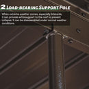 SHPAI 12'x14' Lean to Sunroom, All Weather Wall Mounted Solarium, Hardtop Aluminum Gazebo with Galvanized Steel Roof, 2 Sliding Doors, PVC Screens, Outdoor Permanent Sun Room for Patio, Deck, Backyard