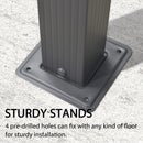 PURPLE LEAF 10' X 10' Outdoor Retractable Pergola with Sun Shade Canopy Patio Metal Shelter for Porch Beach Garden Pavilion Grill Gazebo Modern Yard Grape Trellis Gray Pergola with String Lights