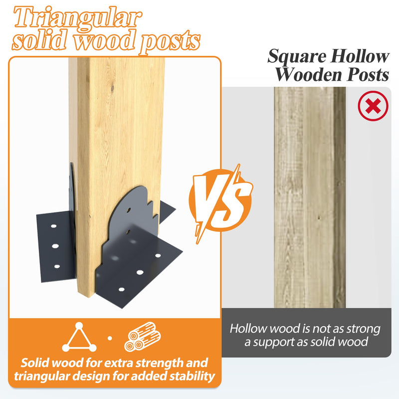 COVERONICS 13’x15’ Outdoor Hardtop Wood Gazebo - Patio Gazebo with Galvanized Steel Roof, Cedar Wooden Carport Gazebos for Garden, Porch, Patio and Deck