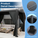 10'×13' Outdoor Louvered Pergola, Aluminum Outdoor Louvered Pergola Patio with Adjustable Roof for Outdoor Deck, Backyard, Garden (10X13FT)