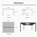 PURPLE LEAF Louvered Pergola 94AS 12' x 14' Outdoor Aluminum Pergola with Fixed Shutter Wall Adjustable Roof for Deck Backyard Grey Hardtop Gazebo, 1 Long Side