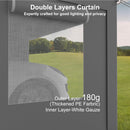 GarveeLife 12x20ft Carport Heavy Duty, Portable Garage with 4 Doors + 4 Window, Upgraded Carport with Reinforced Steel Poles, Uv Resistant Waterproof Tarp for Car, Truck, Boat