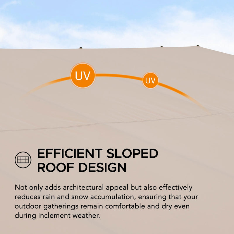 Sunjoy 10 x 12 ft Wall Mounted Gazebo with Weather Resistant Fabric Roof, Black Aluminum & Metal Frame Lean to Gazebo with Curtains and Netting