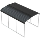 Xilingol Metal Carport, Heavy Duty Carport Canopy with Galvanized Steel Frame and Roof, Outdoor Storage Shed, Car Tent Garage Shelter for Pickup, Truck, Boat and Tractor, Grey (10x15 FT)