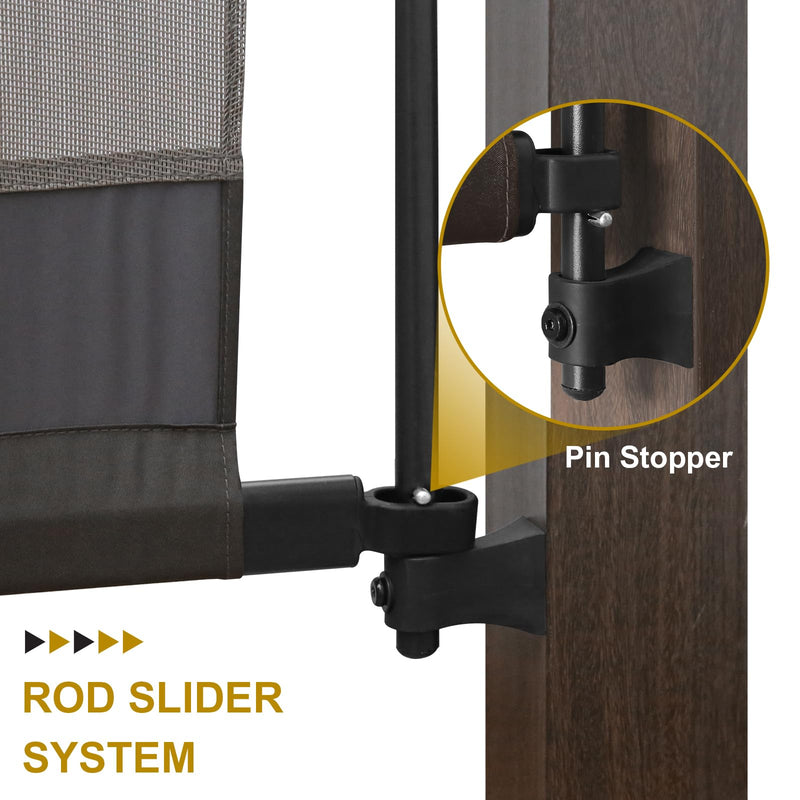 COOS BAY Outdoor Patio Pergola 11.4x11.4 ft with Retractable Textilene Canopy Top, Metal Frame Sun Shade for Backyard, Garden, Porch and Deck, Beige