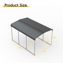 Betterhood 10x15 FT Heavy Duty Metal Carport with Galvanized Steel Roof and Metal Carport Kits, Outdoor Carport Canopy Enhanced Base, Multi-Purpose Extra Large Car Shelter for Car, SUV, Truck and Boat