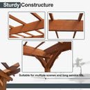 YOPTO 12x16 FT Outdoor Gazebo,Wooden Grape Pergola with Waterproof and Climbing Plant Support,Garden,Terrace,Backyard,Deck, Wind Protection Rating:Level 6,Brown