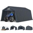 HERA'S PALACE 13x22 ft Heavy Duty Carport Portable Canopy Storage Shelter Shed with Metal Frame and Divider Curtain All-Season Tarp for Car Boat Truck Motorcycle