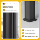 MELLCOM Louvered Pergola with Screen 10x13, Wall-Mounted Adjustable Pergola, Lean to Aluminum Gazebo with 3 Pull-Down Screen Sides and Adjustable Roof for Backyard, Dark Gray