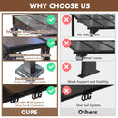 10'x10' Lean to Gazebo, Wall Mounted Gazebo with Aluminum Frame, Curtains and Netting for Patio,Decks, Garden and Lawn