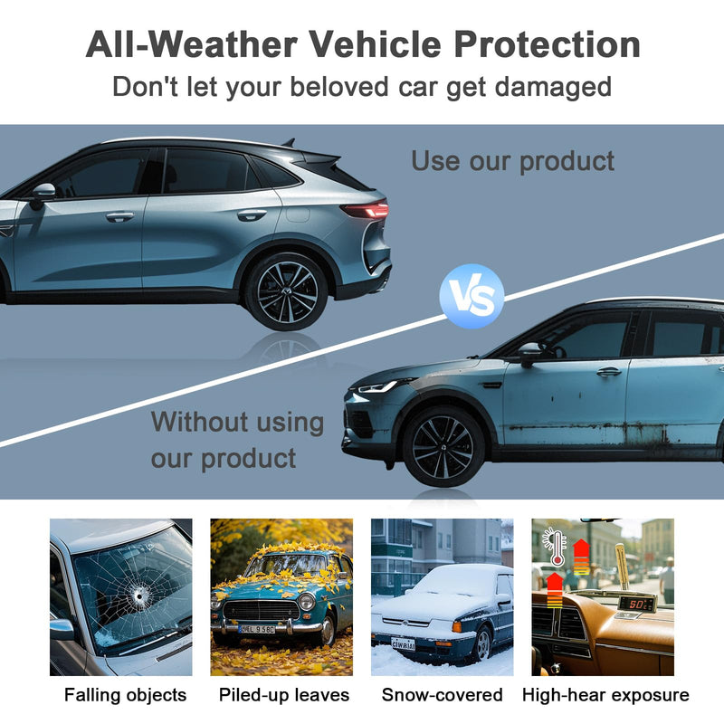 20x20FT Heavy Duty Metal Carport - Reinforced Galvanized Carport Canopy for All-Weather Shelter, Enhanced Wind Resistance for Boats, Cars, Trucks, and Tractors