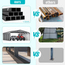 Metal Carport,Car Ports 20x20 Heavy Duty Metal for Snow,Car Tent Garage with Galvanized Metal Roof,Outdoor Two Car Carport All Weather