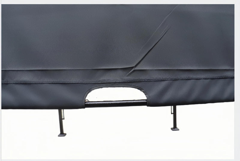 PERFECT GARDEN 12' L x 9' W Outdoor Patio Retractable Canopy Metal Pergola with Adjustable Shade, Metal pergola for Backyards, Gardens, Patios(Grey)