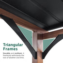 Macrout 12'x14' Outdoor Gazebo, Heavy Duty Pergola with Sloped Metal Roof and Aluminum Frame, Permanent Gazebos for Patio, Decks, Backyard, Garden, 4756 (Sloped Roof + Brown Frame, 12'x14')