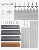 Hipicute 20'x10'x11' Heavy-Duty Portable Garage with Canopy, Front and Back Doors, Roll-Up Windows, Carport Shelter Reinforced Structure for Cars, Trucks, Boats, and Parties - Gray