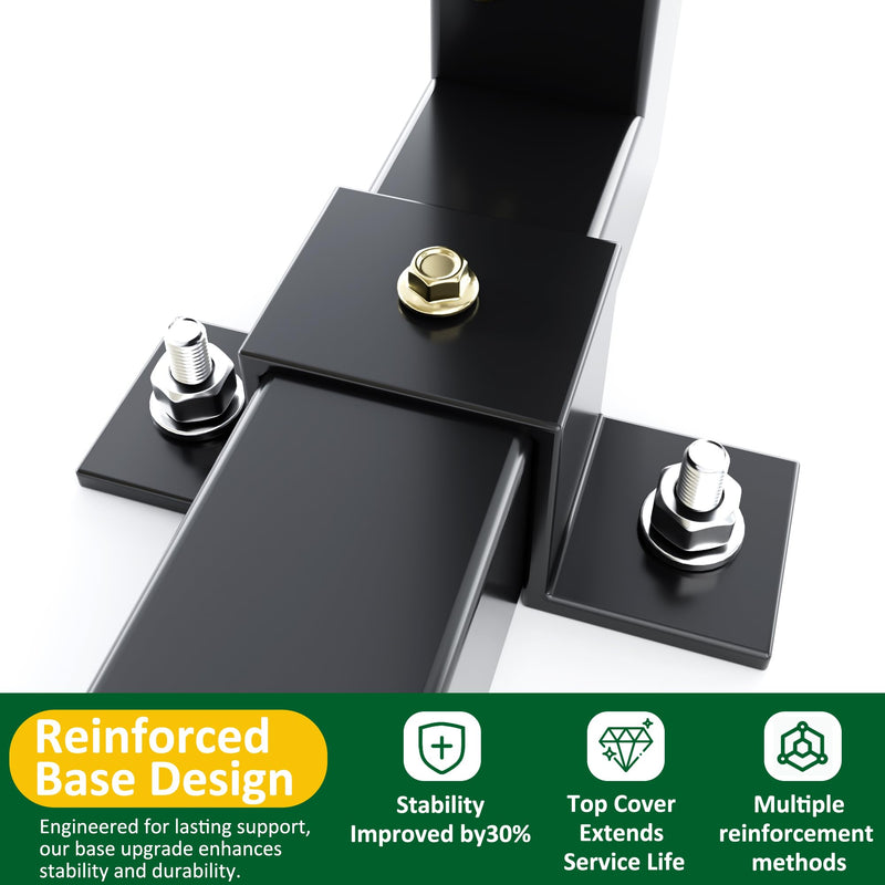 VIWAT Carport 10x15 FT, Metal Carport with Enhanced Base, Outdoor Heavy Duty Garage Galvanized Car Shelter for Pickup, Car, Boat and Tractors