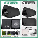 COBIZI Carport 12x20 FT Heavy Duty, Portable Garage, Carport Canopy with All-Steel Metal Frame & Vents, Round Style Outdoor Storage Shed for Car, Truck, Boat, Patio Furniture Anti-Snow Waterproof