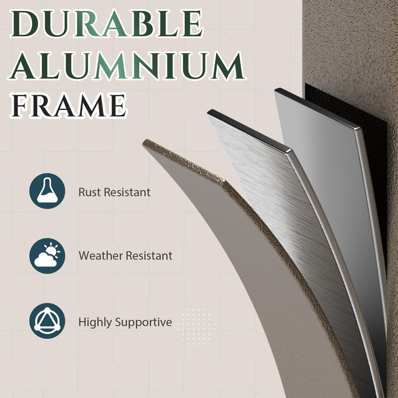 EROMMY 10' x 14' Sunroom, Wall Mounted Gazebo with Galvanized Steel Roof & Aluminum Frame, 3-Sided Sliding Doors, Lean to Gazebo with 6mm Thickened UV-Resistant PC Screen for Patio, Garden, Backyard