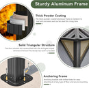 Aoxun Hardtop Gazebo 10x12, Aluminum Frame Canopy with Double Galvanized Steel Roof, Outdoor Gazebo with Breathable Netting and Privacy Curtain for Backyard