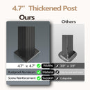 MIXPATIO 14' x 20' Hardtop Gazebo, Galvanized Steel Metal Double Roof Gazebo, Permanent Outdoor Metal Pavilion with Curtain and Netting for Deck, Backyard, Patio, Lawns