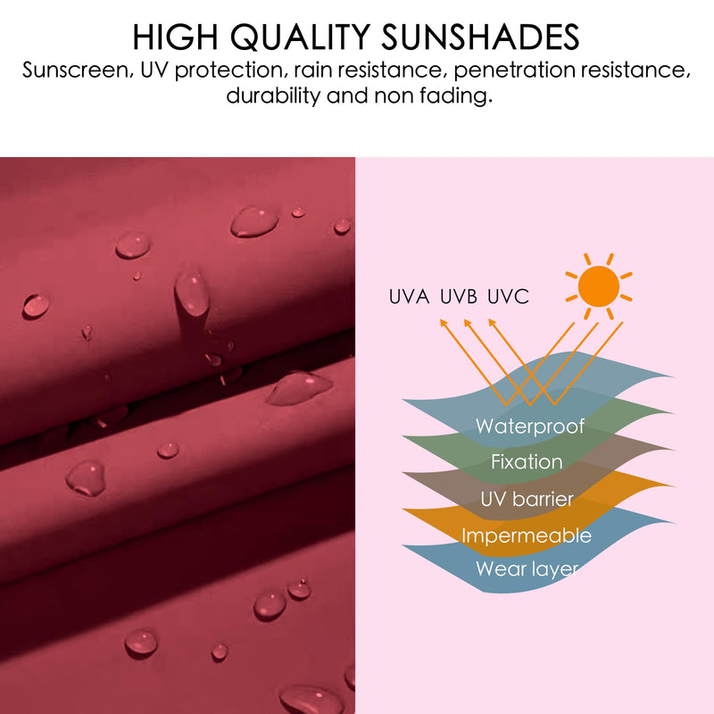 Kozyard Morgan Outdoor Retractable Pergola with Sun Shade Canopy Patio Aluminum Pergola Shelter for Backyard Deck Garden Modern Metal Grill Gazebo (10' x 13', Burgundy)