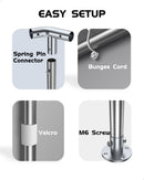 Hipicute 12' x 20' x 11' Heavy-Duty Portable Garage with Canopy Roof, Front and Back Doors, Roll-Up Windows, Portable Carport Reinforced Structure for Cars, Trucks, Boats, and Parties - White