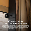 Sunjoy 10 x 12 ft Wall Mounted Gazebo with Weather Resistant Fabric Roof, Black Aluminum & Metal Frame Lean to Gazebo with Curtains and Netting