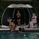 LEEDOR Pop Up Screen House, 12-15 Person Outdoor Screen Tent，Camping Screen Room with Carry Bag, Screen Gazebo with Mosquito Netting, Instant UV Resistant Sun Shelter for Garden Patio Backyard 15'x15'