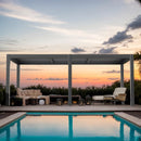 LVUYOYO Outdoor Louvered Pergola 10' x 20', Patio Aluminum Pergola with Adjustable Roof, Waterproof Metal Gazebo for Backyard, Garden, Deck (Black)