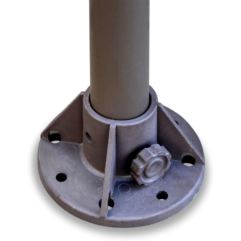 Caravan Canopy Mega Domain Carport with Waterproof Polyethylene Top, Durable Steel Frame, Compression Lock, and Easy Assembly, 10 by 20 Feet, Tan