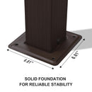 PURPLE LEAF 10' x 13' Outdoor Retractable Pergola Aluminum with Sun Shade Canopy DIY Patio Modern Heavy-Duty Brown Shelter for Garden Yard Pavilion Grape Trellis Porch, Beige