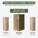 Aoxun 12' x 20' Outdoor Wood Gazebo, Hardtop Gazebo Permanent Wooden Pavilion with Galvanized Steel Double Roof, for Patio, Garden, Backyard, Cedar Wood