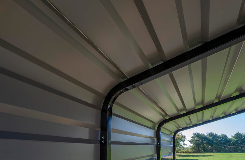 Arrow CPHC102007 Heavy Duty Galvanized Steel Metal Multi-Use Shelter, Shade, Carport, 10' x 20' x 7'