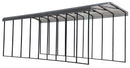 Arrow Carports Galvanized Steel Carport, RV Metal Carport Kit, 14' x 42' x 14', Charcoal
