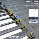 Airwire Pergola 10x20 Ft Louvered Pergola Aluminum Outdoor Pergolas W/Adjustable Roof, Waterproof Curtains and Nets Outdoor Gazebo for Deck,Patio,Backyard and Garden