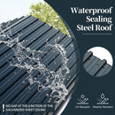 SUNLEI 12X15 FT Carport, Heavy Duty Carport Canopy with Galvanized Steel Roof and Frame, Metal Carport Upgraded Extra Large Garage for Pickup, Boat, Car and Tractors