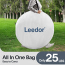 LEEDOR Pop Up Screen House, 12-15 Person Outdoor Screen Tent，Camping Screen Room with Carry Bag, Screen Gazebo with Mosquito Netting, Instant UV Resistant Sun Shelter for Garden Patio Backyard 15'x15'