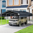 12x20 Ft Carport, Heavy Duty Metal Car Port, All-Weather Protection, Easy Assembly for Cars, Trucks, Boats, Tractors, and Outdoor Storage