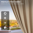 YITAHOME 10X10FT Hard Top Metal Gazebo Patios Double Roof Canopy Aluminum Frame Garden Gzebo Tent Curtains Netting for Patios Backyards Decks Lawns Brown