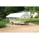 ShelterLogic 10' x 20' MaxAP Canopy Series Compact Outdoor Easy to Assemble Steel Metal Frame Canopy with 50+ UPF Sun Protection and Waterproof Cover, white (23522)